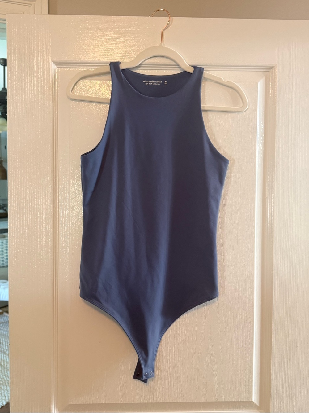 Abercrombie & Fitch-Soft A&F Collection Blue Sleeveless Bodysuit